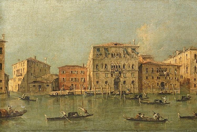 Francesco Guardi View of the Palazzo Loredan dell'Ambasciatore on the Grand Canal